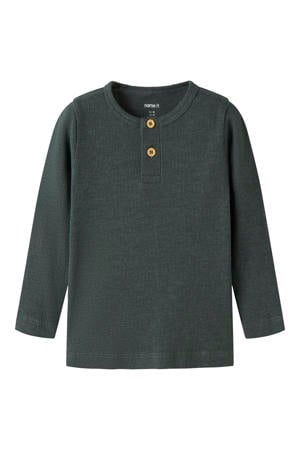 longsleeve - grijsgroen