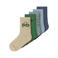 NAME IT MINI sokken met all over print groen (set van 5)