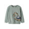 NAME IT MINI sweater met print - groen