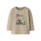 NAME IT MINI regular fit longsleeve met print - beige