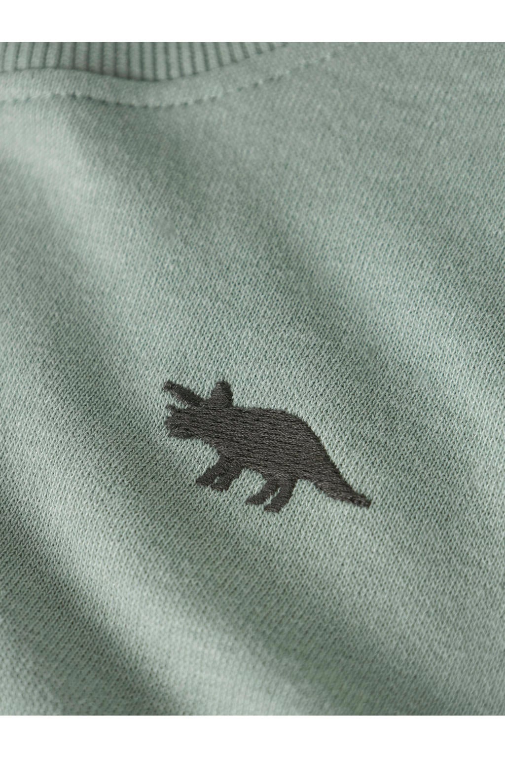 NAME IT MINI rechtvallend sweater met print - groen