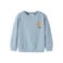 NAME IT MINI sweater met backprint - lichtblauw