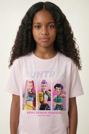 Huntrix T-shirt lichtroze