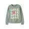 NAME IT KIDS rechtvallende sweater met print - groen