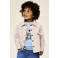NAME IT MINI rechtvallend sweater met print - blauw