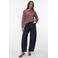 VERO MODA gestreepte top - donkerrood