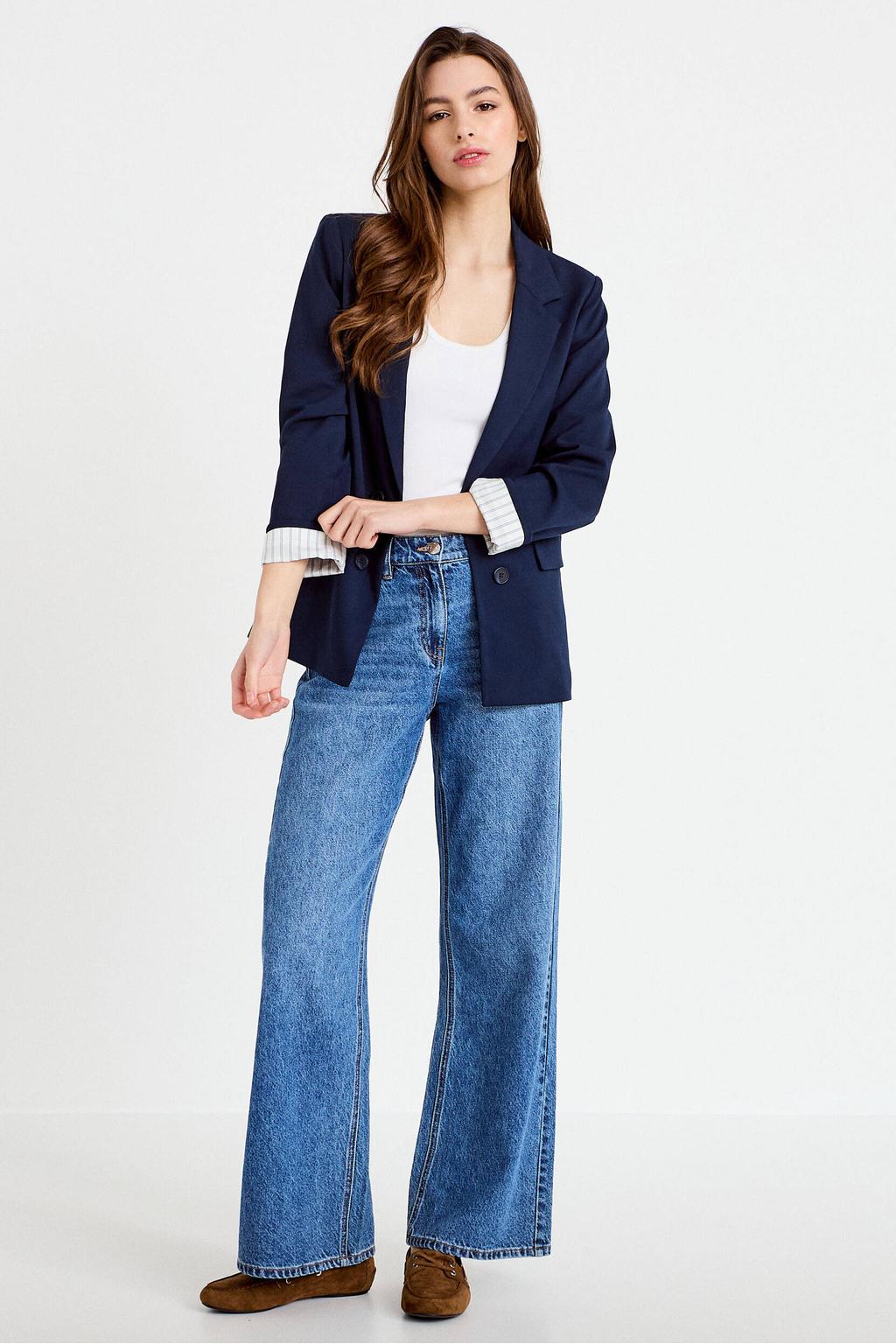 Cache Cache regular blazer donkerblauw