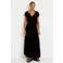 Cache Cache maxi strokenrok met ruches - zwart