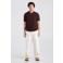 America Today regular polo gebreid bruin