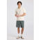 America Today regular polo gebreid wit