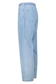 thumbnail: America Today relaxed casual broek met linnen blauw