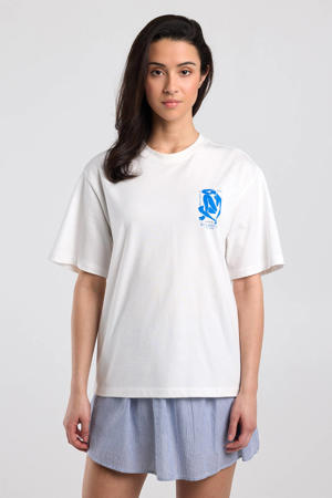 T-shirt met backprint ecru