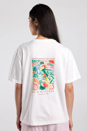 T-shirt met backprint ecru