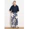 LOLALIZA high waist gebloemde casual broek blauw