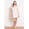 LOLALIZA denim gebloemde blousejurk ecru