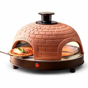 Originele Pizzarette - 4 Personen - Terracotta koepel - 1000W