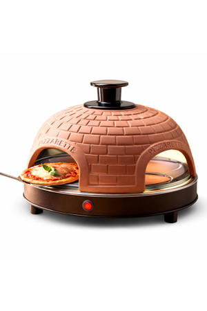 Originele Pizzarette - 4 Personen - Terracotta koepel - 1000W