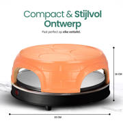 thumbnail: Emerio  Originele Pizzarette - 4 Personen - Pre-bake functie - Terracotta koepel - 1100W