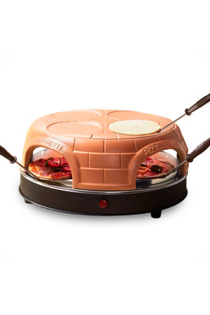  Originele Pizzarette - 4 Personen - Pre-bake functie - Terracotta koepel - 1100W