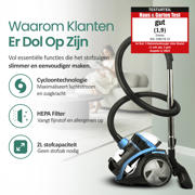 thumbnail: Emerio Stofzuiger - Zakloos - HEPA filter - 2L - 4,5m snoer - 700W