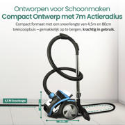 thumbnail: Emerio Stofzuiger - Zakloos - HEPA filter - 2L - 4,5m snoer - 700W