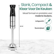 thumbnail: Emerio  Staafmixer - 1000W - Regelbare snelheid - RVS