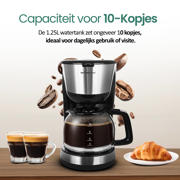 thumbnail: Emerio  Filter Koffiezetapparaat - 1,25L - 1000W
