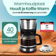 thumbnail: Emerio  Filter Koffiezetapparaat - 1,25L - 1000W