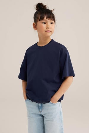 T-shirt donkerblauw