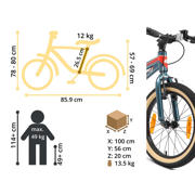 thumbnail: BikeStar  kinderfiets 18 inch donkergroen