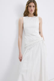 thumbnail: Mango midi jurk broderie ecru