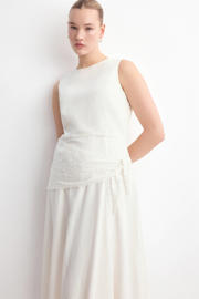 thumbnail: Mango midi jurk broderie ecru