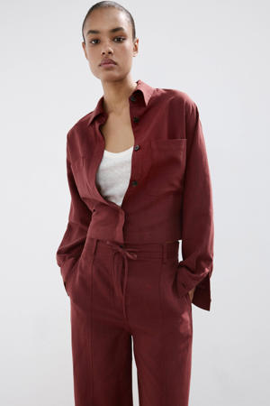 blouse donkerrood