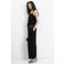 Mango wide leg regular waist casual broek zwart