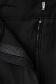 thumbnail: Mango wide leg regular waist casual broek zwart