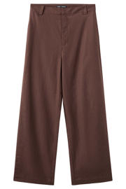 thumbnail: Mango wide leg regular waist broek bruin