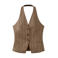 Mango top met krijtstreep bruin