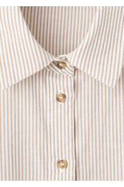 thumbnail: Mango blouse met krijtstreep beige
