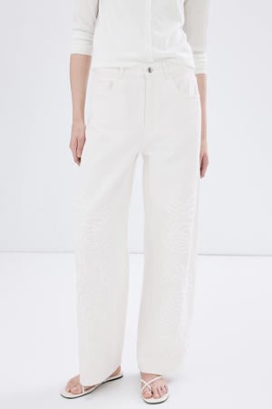 wide leg jeans ecru