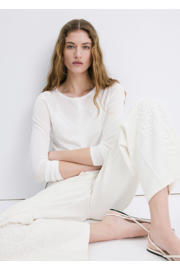 thumbnail: Mango wide leg jeans ecru