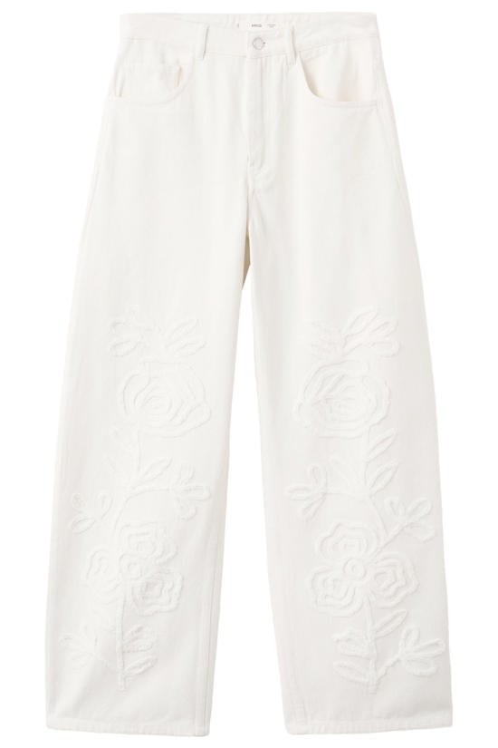 Mango wide leg jeans