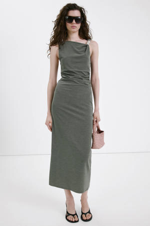 midi jurk groen