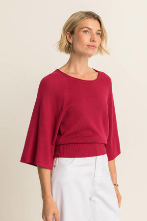 gebreide trui roze