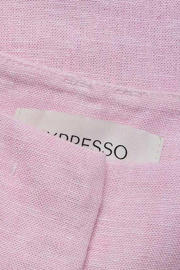 thumbnail: Expresso regular waist flared broek met linnen lichtroze