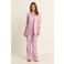 Expresso regular blazer met linnen lichtroze