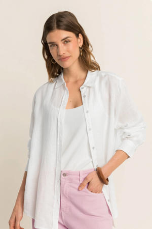 linnen blouse wit