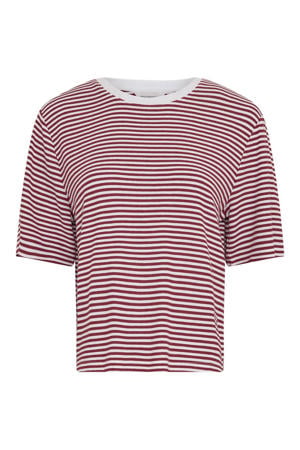 gestreept T-shirt - rood