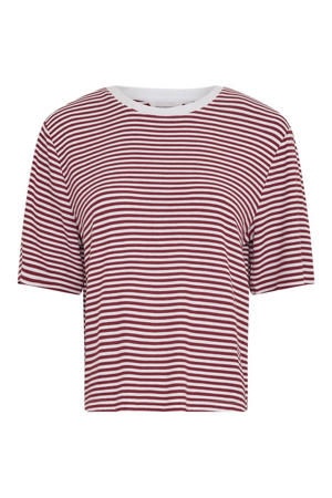 gestreept T-shirt - rood