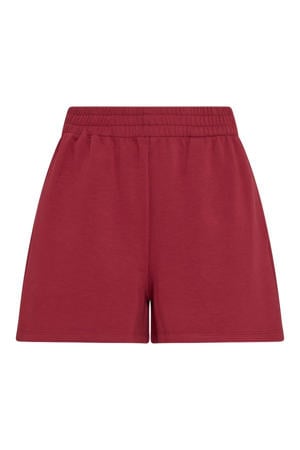 regular fit sweatshort - donkerrood