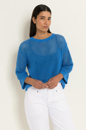 gebreide trui blauw